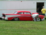 Red 1957 Chevy Top Sportsman